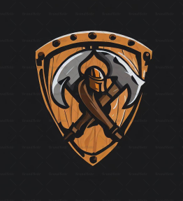 Wikingeraxt und Schild